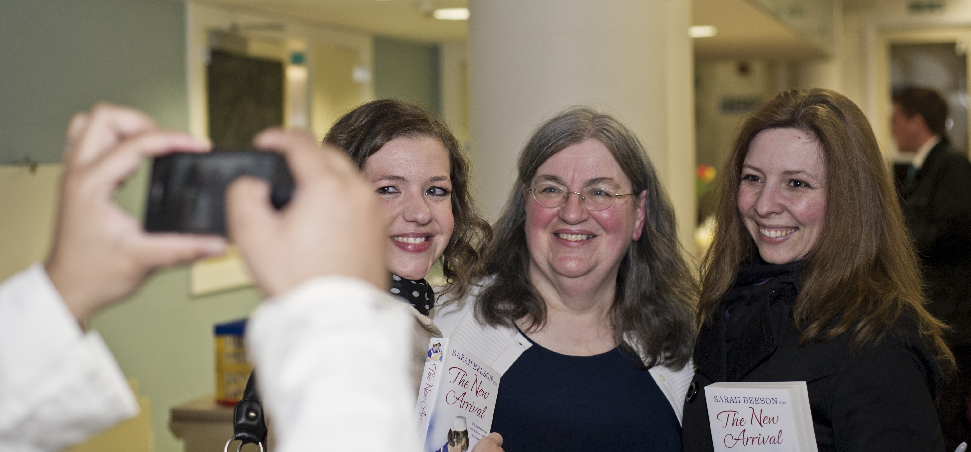 Boglarka Apostolne Haui, Sarah Beeson and Violetta Finta enjoy the party